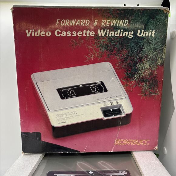 NOS KONTAKT VIDEO CASSETTE REWINDER K-999 Retro BRAND NEW Sealed - Untested - Picture 5 of 10